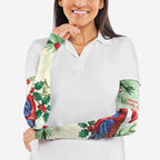 Watercolor Floral Crimson Rosella Arm Sleeves It’s Aussie Christmas Time! - Aussie Hoodie
