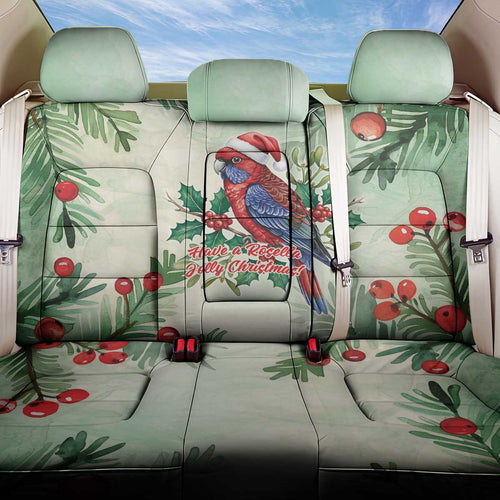 Watercolor Floral Crimson Rosella Back Car Seat Cover It’s Aussie Christmas Time! - Aussie Hoodie