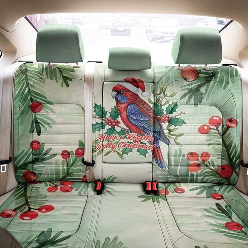 Watercolor Floral Crimson Rosella Back Car Seat Cover It’s Aussie Christmas Time! - Aussie Hoodie