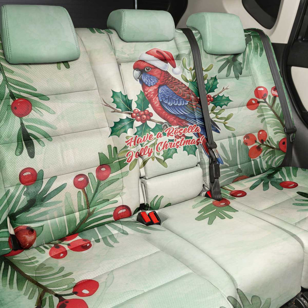 Watercolor Floral Crimson Rosella Back Car Seat Cover It’s Aussie Christmas Time! - Aussie Hoodie