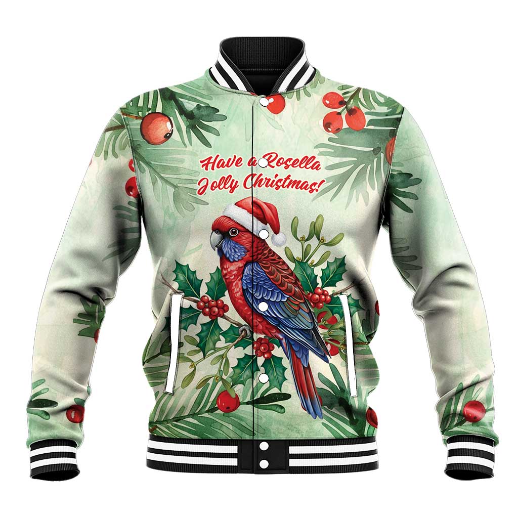 Watercolor Floral Crimson Rosella Baseball Jacket It’s Aussie Christmas Time! - Aussie Hoodie