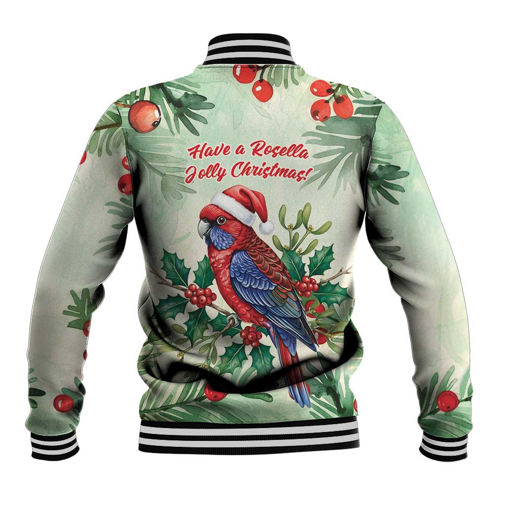 Watercolor Floral Crimson Rosella Baseball Jacket It’s Aussie Christmas Time! - Aussie Hoodie