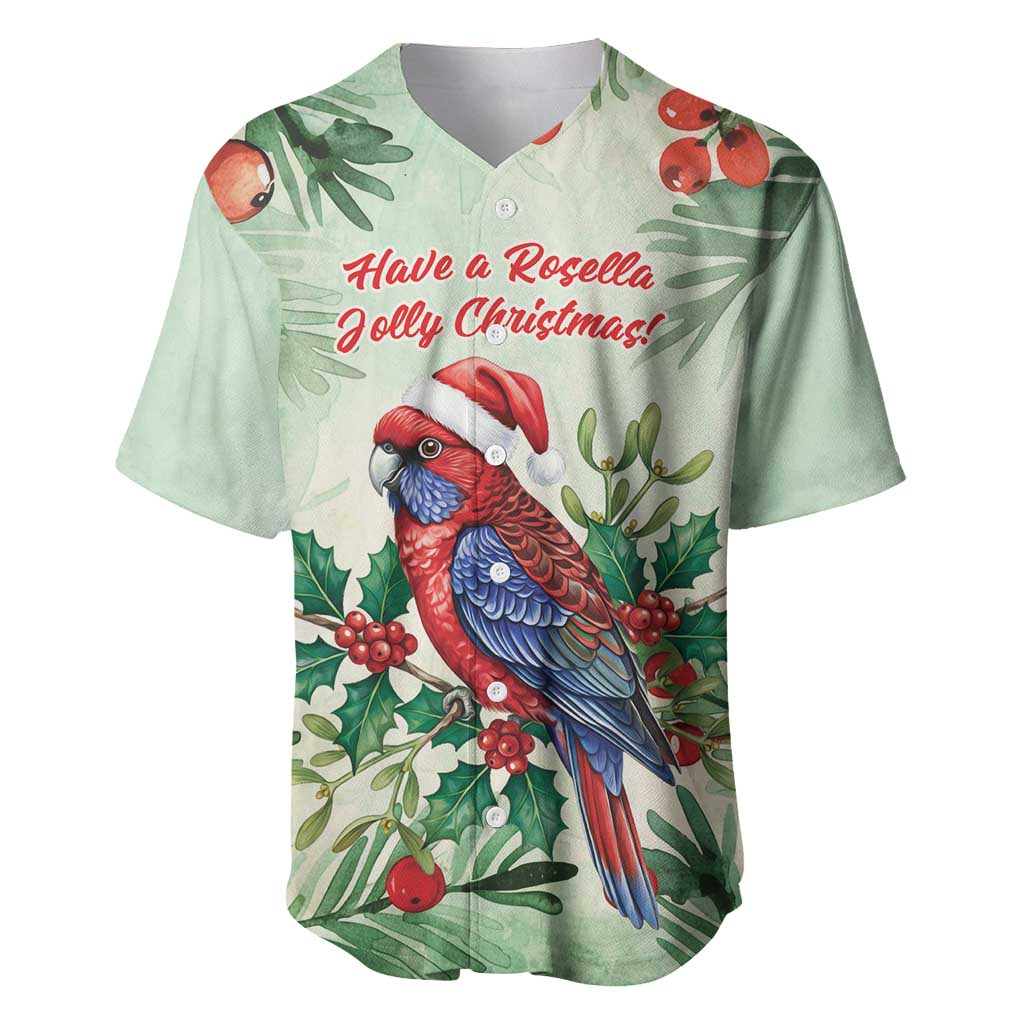 Watercolor Floral Crimson Rosella Baseball Jersey It’s Aussie Christmas Time! - Aussie Hoodie