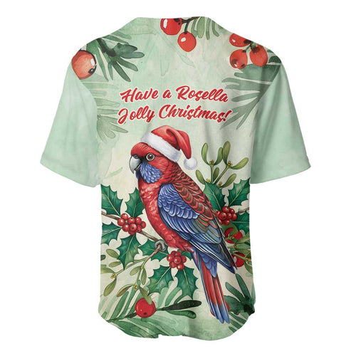 Watercolor Floral Crimson Rosella Baseball Jersey It’s Aussie Christmas Time! - Aussie Hoodie