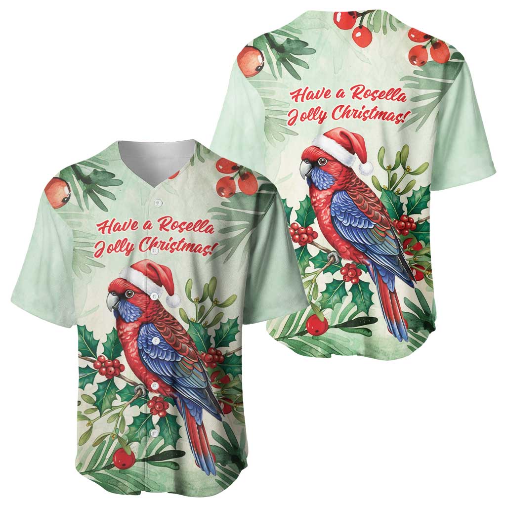 Watercolor Floral Crimson Rosella Baseball Jersey It’s Aussie Christmas Time! - Aussie Hoodie