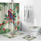 Watercolor Floral Crimson Rosella Bathroom Set It’s Aussie Christmas Time! - Aussie Hoodie