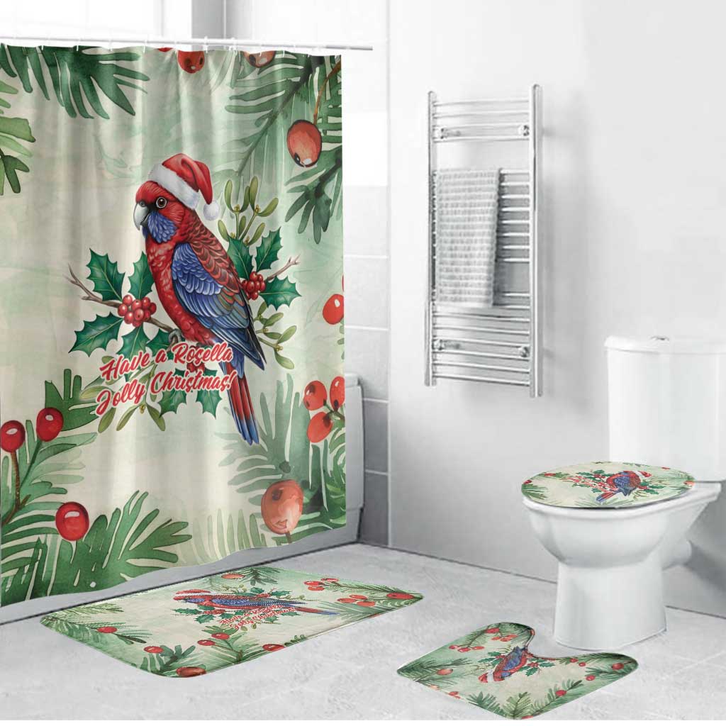 Watercolor Floral Crimson Rosella Bathroom Set It’s Aussie Christmas Time! - Aussie Hoodie