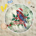 Watercolor Floral Crimson Rosella Beach Blanket It’s Aussie Christmas Time! - Aussie Hoodie