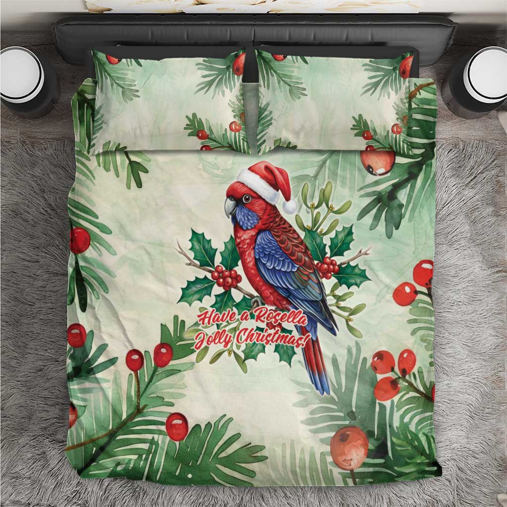 Watercolor Floral Crimson Rosella Bedding Set It’s Aussie Christmas Time! - Aussie Hoodie
