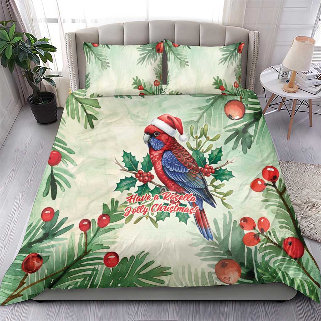 Watercolor Floral Crimson Rosella Bedding Set It’s Aussie Christmas Time! - Aussie Hoodie