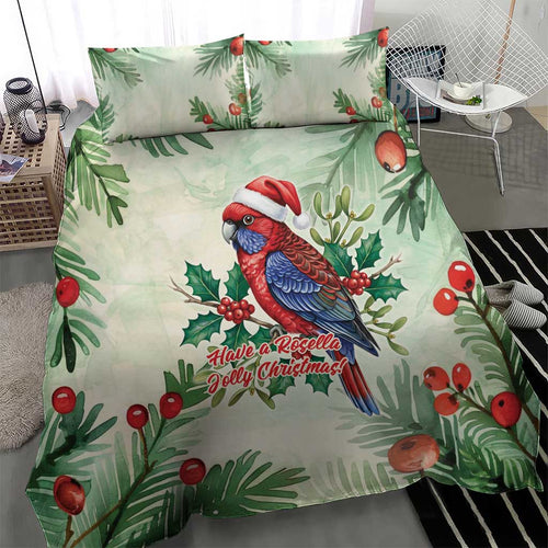 Watercolor Floral Crimson Rosella Bedding Set It’s Aussie Christmas Time! - Aussie Hoodie