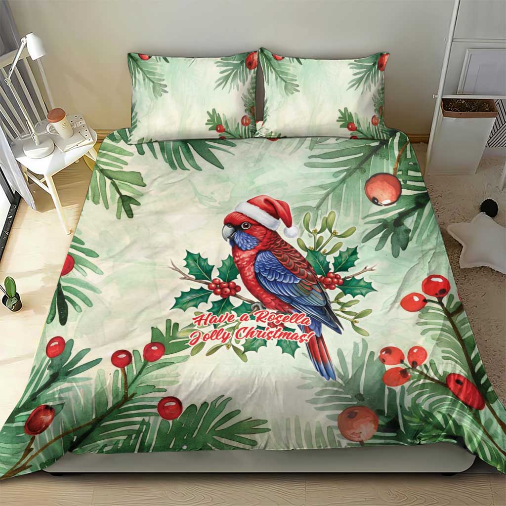 Watercolor Floral Crimson Rosella Bedding Set It’s Aussie Christmas Time! - Aussie Hoodie