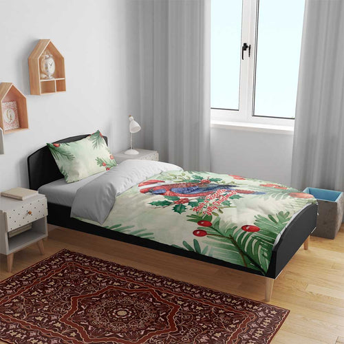 Watercolor Floral Crimson Rosella Bedding Set It’s Aussie Christmas Time! - Aussie Hoodie