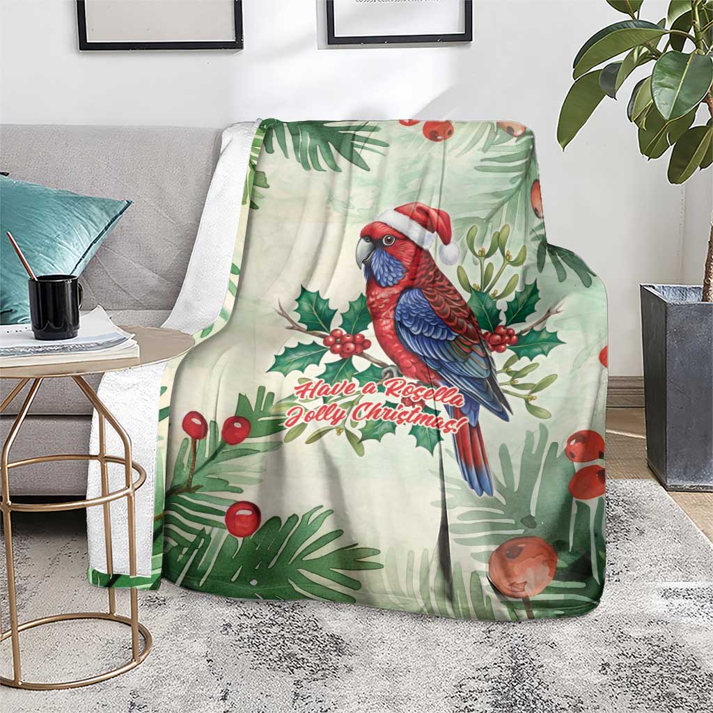 Watercolor Floral Crimson Rosella Blanket It’s Aussie Christmas Time! - Aussie Hoodie