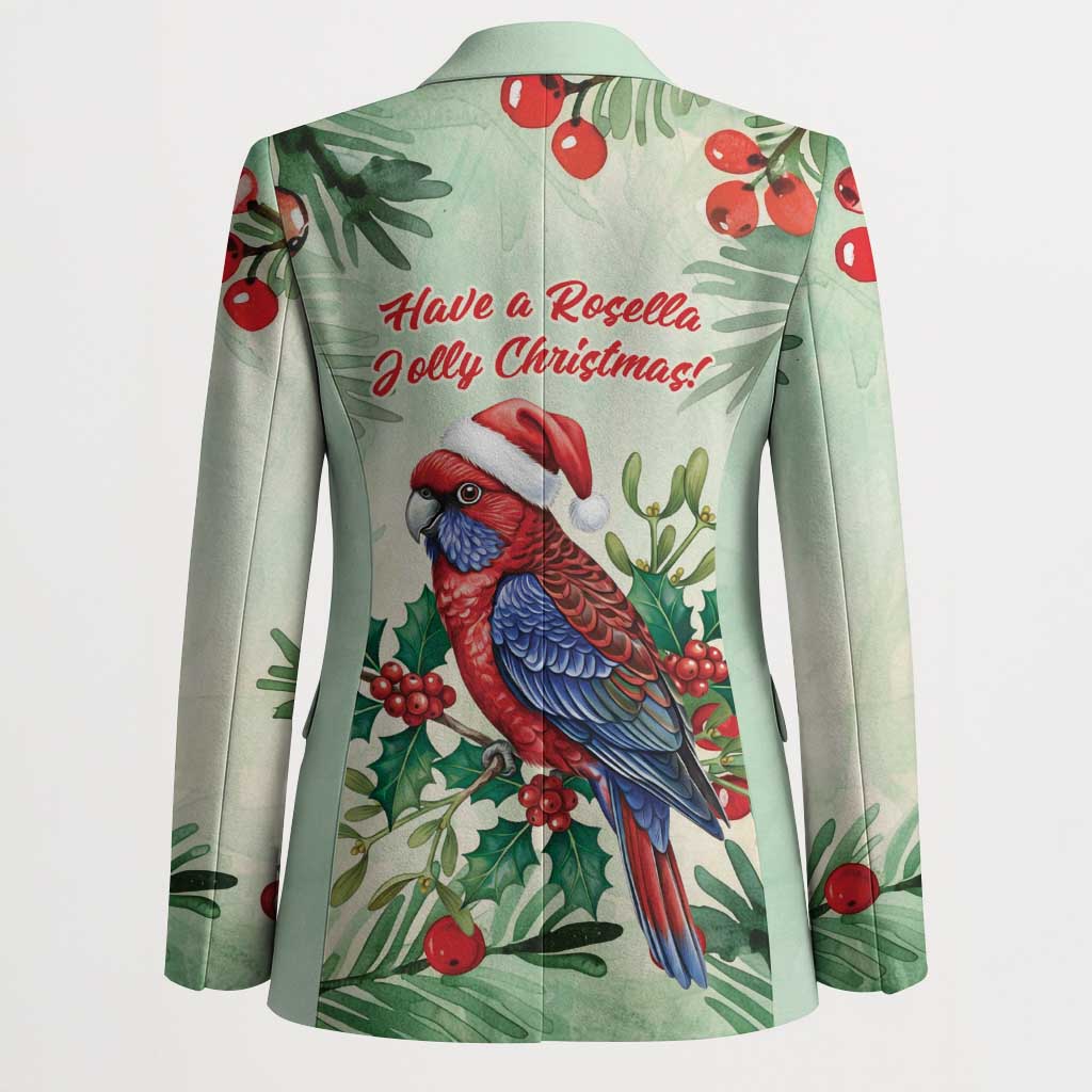 Watercolor Floral Crimson Rosella Blazer It’s Aussie Christmas Time! - Aussie Hoodie