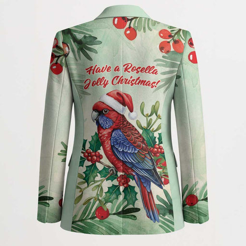 Watercolor Floral Crimson Rosella Blazer It’s Aussie Christmas Time! - Aussie Hoodie