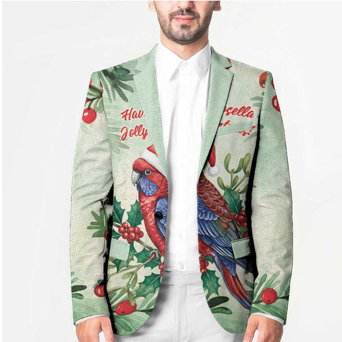 Watercolor Floral Crimson Rosella Blazer It’s Aussie Christmas Time! - Aussie Hoodie