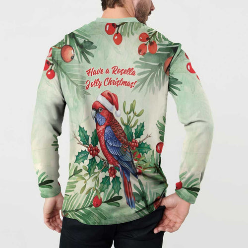 Watercolor Floral Crimson Rosella Button Sweatshirt It’s Aussie Christmas Time! - Aussie Hoodie