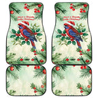 Watercolor Floral Crimson Rosella Car Mats It’s Aussie Christmas Time! - Aussie Hoodie