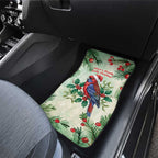 Watercolor Floral Crimson Rosella Car Mats It’s Aussie Christmas Time! - Aussie Hoodie