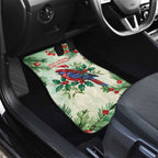 Watercolor Floral Crimson Rosella Car Mats It’s Aussie Christmas Time! - Aussie Hoodie
