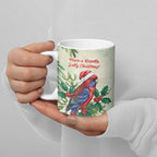Watercolor Floral Crimson Rosella Ceramic Mug It’s Aussie Christmas Time! - Aussie Hoodie