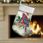 Watercolor Floral Crimson Rosella Christmas Stocking It’s Aussie Christmas Time! - Aussie Hoodie