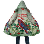 Watercolor Floral Crimson Rosella Cloak It’s Aussie Christmas Time! - Aussie Hoodie