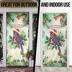 Watercolor Floral Crimson Rosella Door Cover It’s Aussie Christmas Time! - Aussie Hoodie