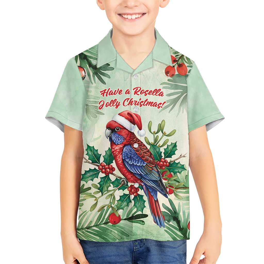 Watercolor Floral Crimson Rosella Family Matching Long Sleeve Bodycon Dress and Hawaiian Shirt It’s Aussie Christmas Time! - Aussie Hoodie