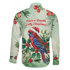 Watercolor Floral Crimson Rosella Family Matching Mermaid Dress and Hawaiian Shirt It’s Aussie Christmas Time! - Aussie Hoodie