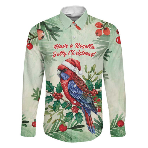 Watercolor Floral Crimson Rosella Family Matching Off The Shoulder Long Sleeve Dress and Hawaiian Shirt It’s Aussie Christmas Time! - Aussie Hoodie