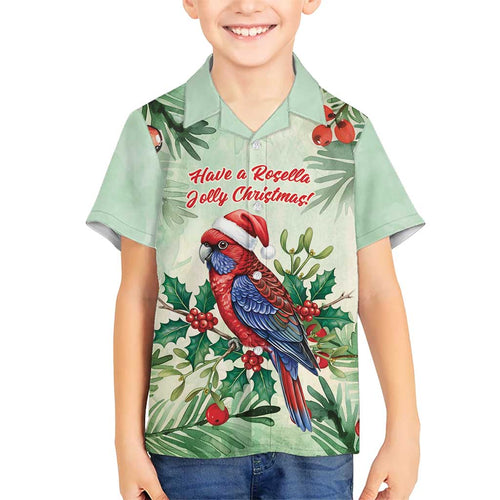 Watercolor Floral Crimson Rosella Family Matching Off Shoulder Maxi Dress and Hawaiian Shirt It’s Aussie Christmas Time! - Aussie Hoodie