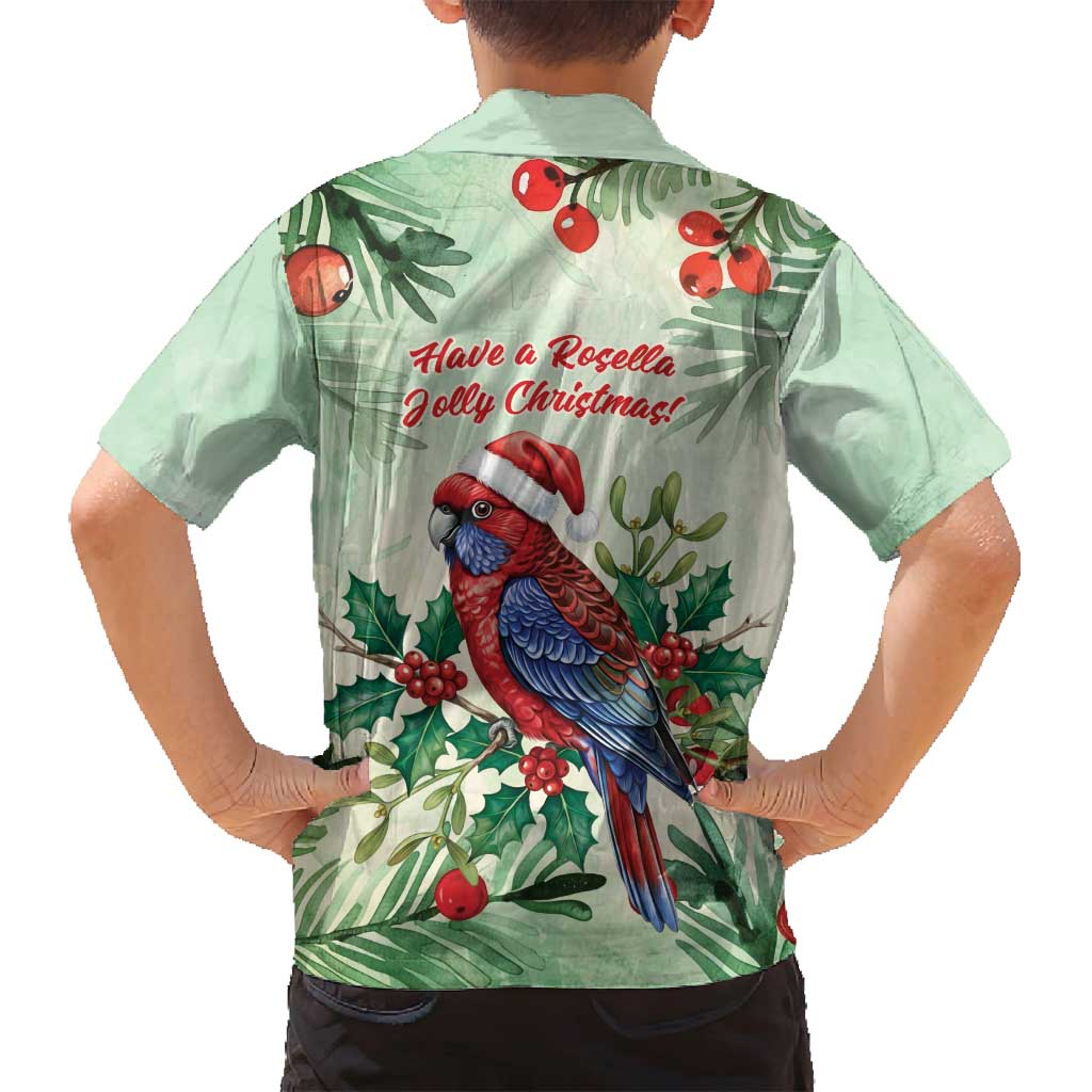 Watercolor Floral Crimson Rosella Family Matching Puletasi and Hawaiian Shirt It’s Aussie Christmas Time! - Aussie Hoodie