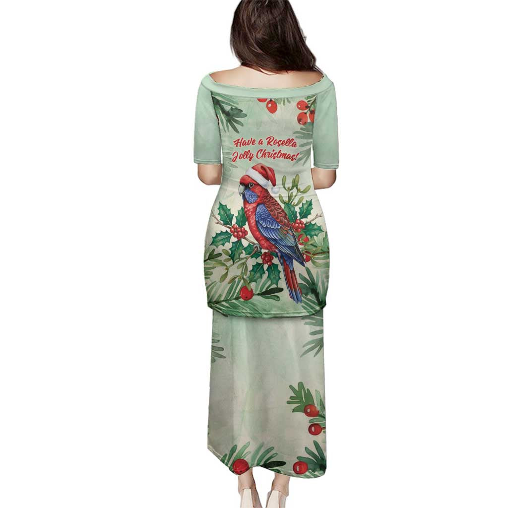 Watercolor Floral Crimson Rosella Family Matching Puletasi and Hawaiian Shirt It’s Aussie Christmas Time! - Aussie Hoodie