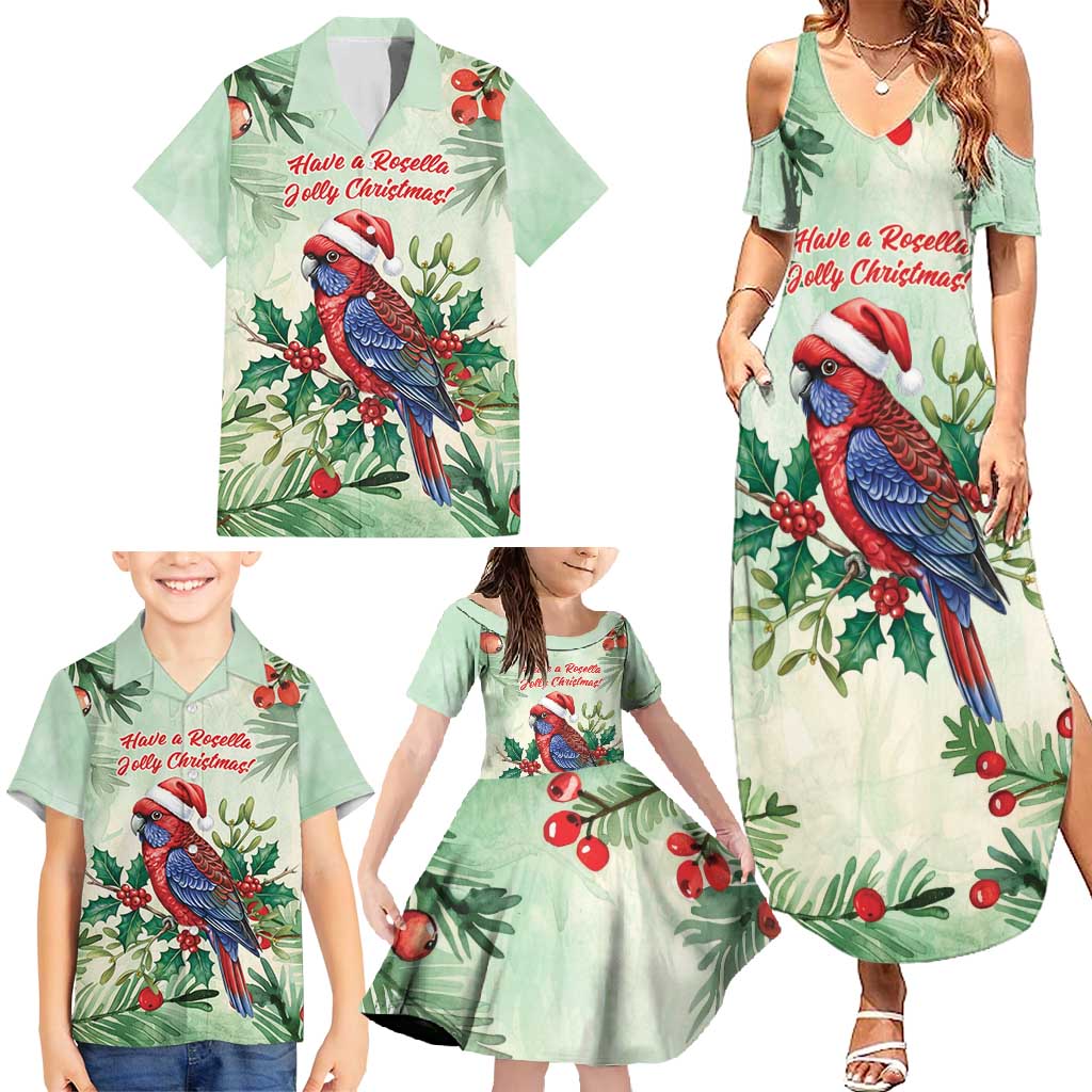 Watercolor Floral Crimson Rosella Family Matching Summer Maxi Dress and Hawaiian Shirt It’s Aussie Christmas Time! - Aussie Hoodie