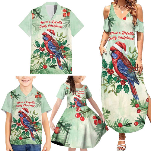 Watercolor Floral Crimson Rosella Family Matching Summer Maxi Dress and Hawaiian Shirt It’s Aussie Christmas Time! - Aussie Hoodie