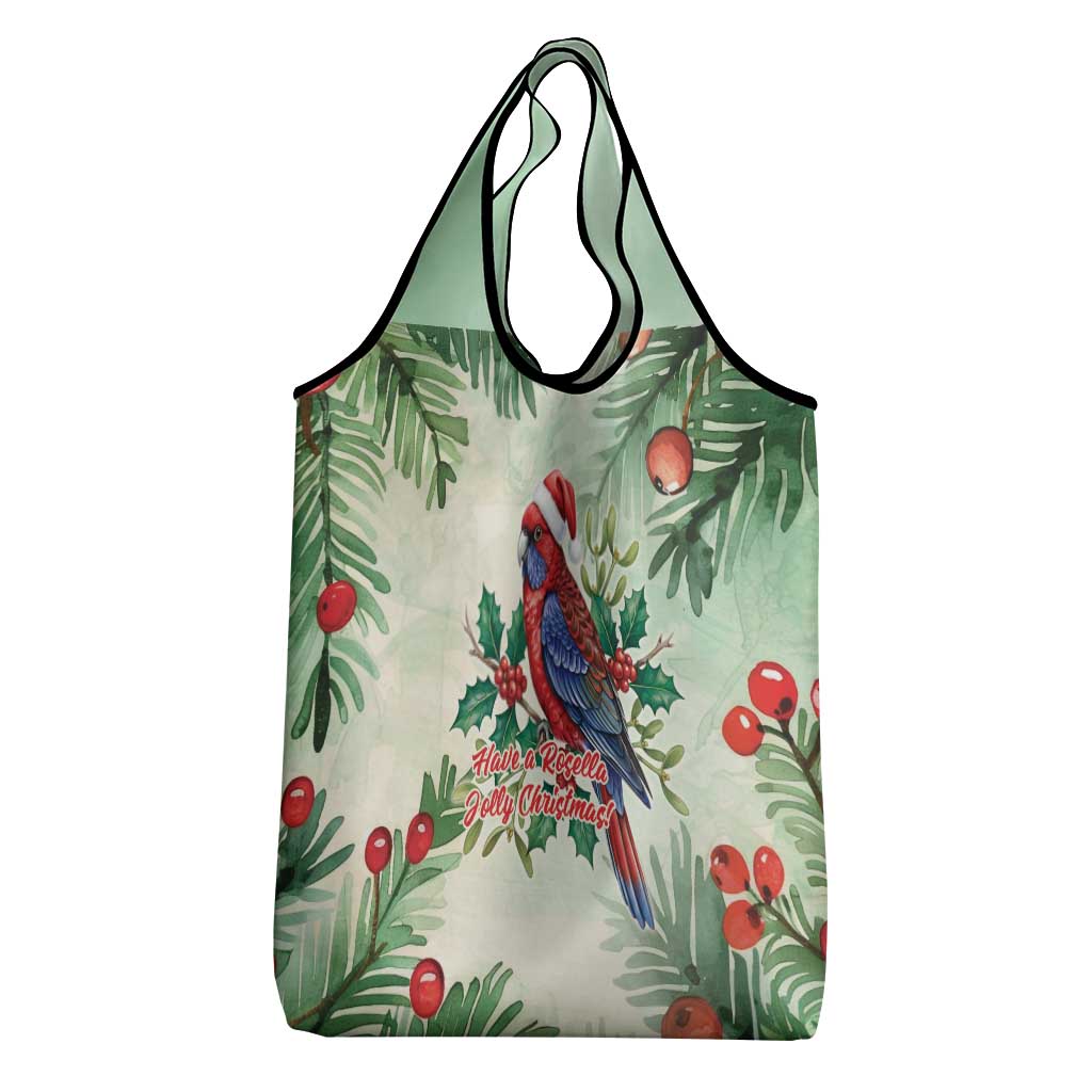 Watercolor Floral Crimson Rosella Grocery Bag It’s Aussie Christmas Time! - Aussie Hoodie