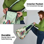 Watercolor Floral Crimson Rosella Grocery Bag It’s Aussie Christmas Time! - Aussie Hoodie