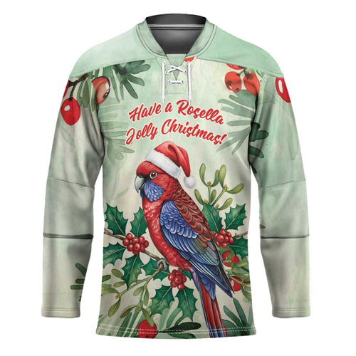 Watercolor Floral Crimson Rosella Hockey Jersey It���s Aussie Christmas Time! - Aussie Hoodie