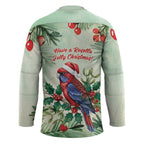 Watercolor Floral Crimson Rosella Hockey Jersey It���s Aussie Christmas Time! - Aussie Hoodie