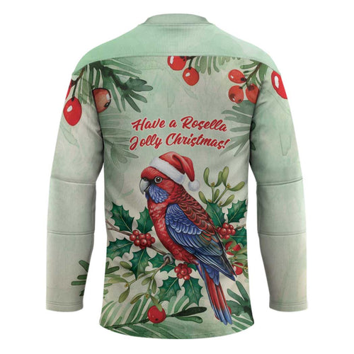 Watercolor Floral Crimson Rosella Hockey Jersey It���s Aussie Christmas Time! - Aussie Hoodie