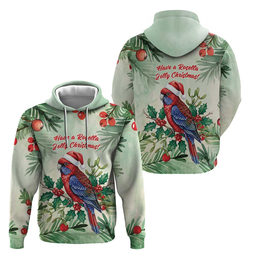 Watercolor Floral Crimson Rosella Hoodie It’s Aussie Christmas Time! - Aussie Hoodie