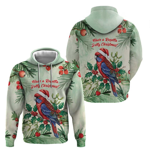 Watercolor Floral Crimson Rosella Hoodie It’s Aussie Christmas Time! - Aussie Hoodie