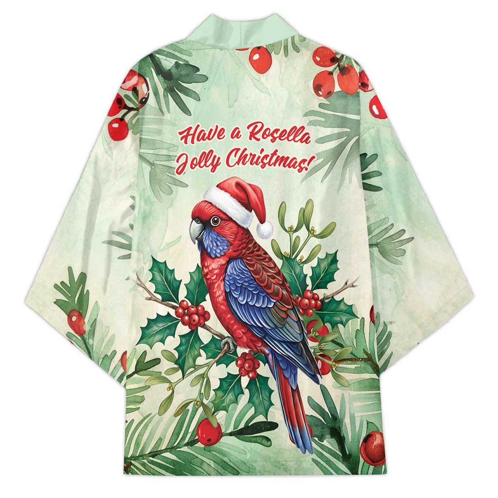 Watercolor Floral Crimson Rosella Kimono It’s Aussie Christmas Time! - Aussie Hoodie