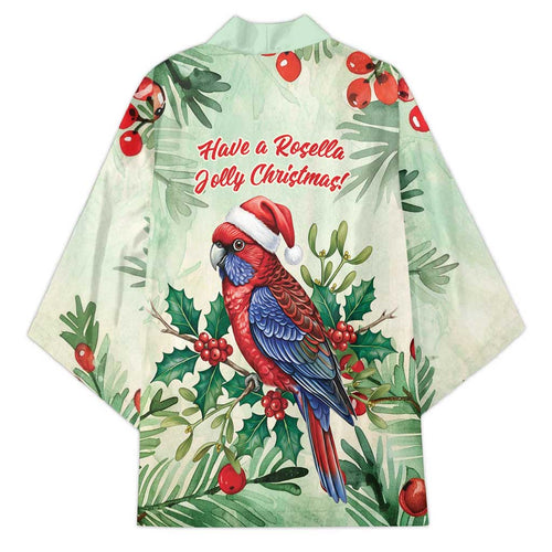 Watercolor Floral Crimson Rosella Kimono It’s Aussie Christmas Time! - Aussie Hoodie