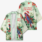 Watercolor Floral Crimson Rosella Kimono It’s Aussie Christmas Time! - Aussie Hoodie