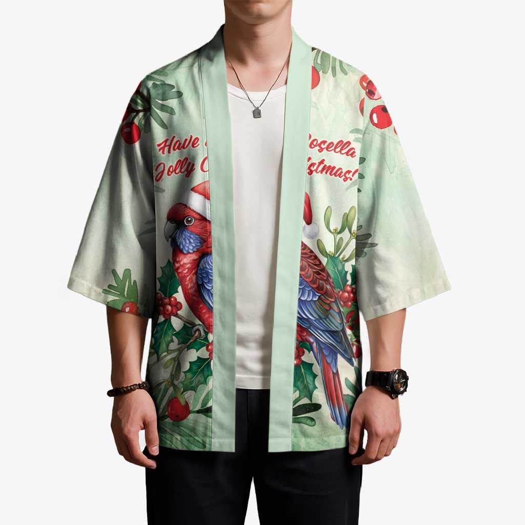 Watercolor Floral Crimson Rosella Kimono It’s Aussie Christmas Time! - Aussie Hoodie