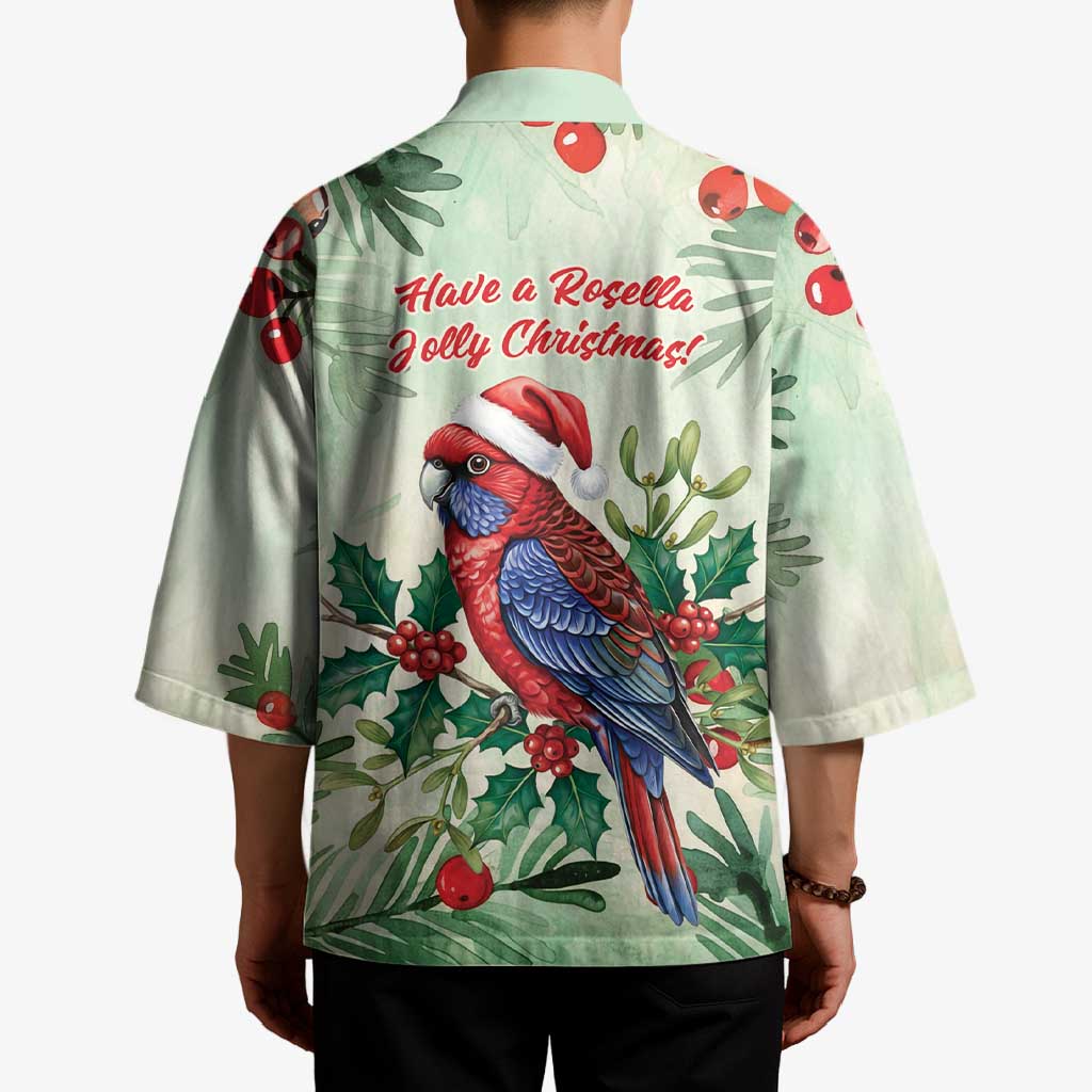 Watercolor Floral Crimson Rosella Kimono It’s Aussie Christmas Time! - Aussie Hoodie