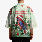Watercolor Floral Crimson Rosella Kimono It’s Aussie Christmas Time! - Aussie Hoodie